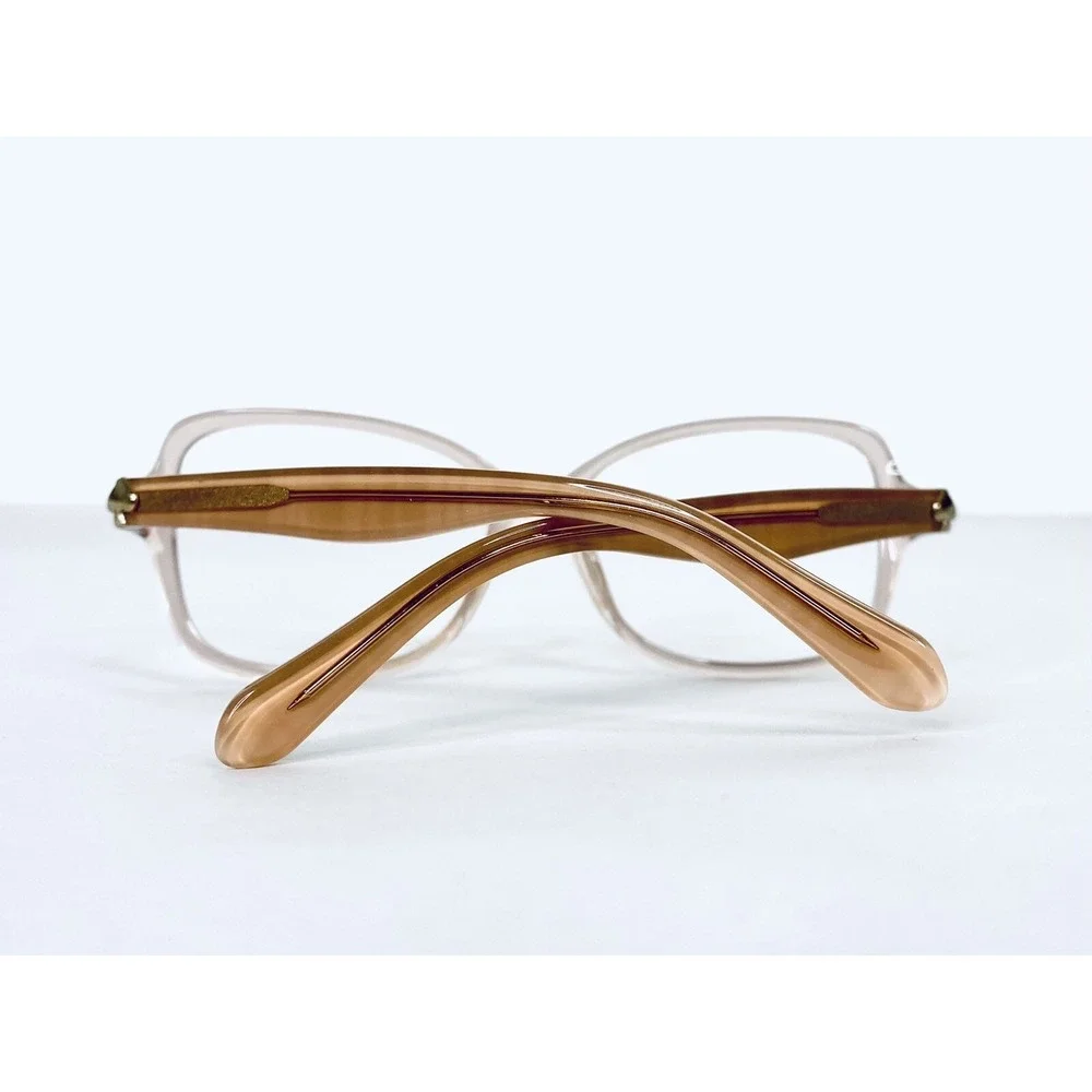 Kate Spade Pink Clear Oval Glasses Stripe Temple Ayleen OGX 56 17 135